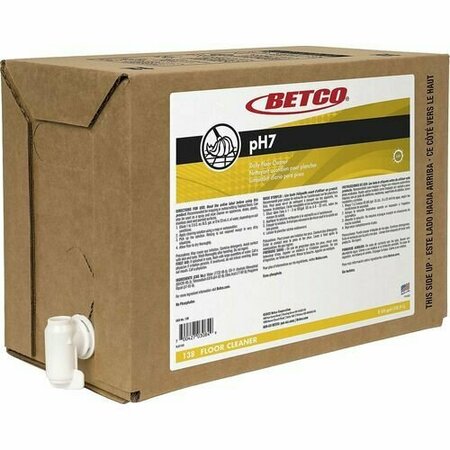UNITED STATIONERS SUPPLY Betco PH7 Daily Floor Cleaner, 5 Gallons Bag in Box BET138B500